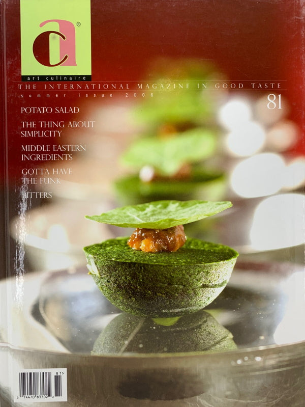 Book Cover: OP: Art Culinaire #81